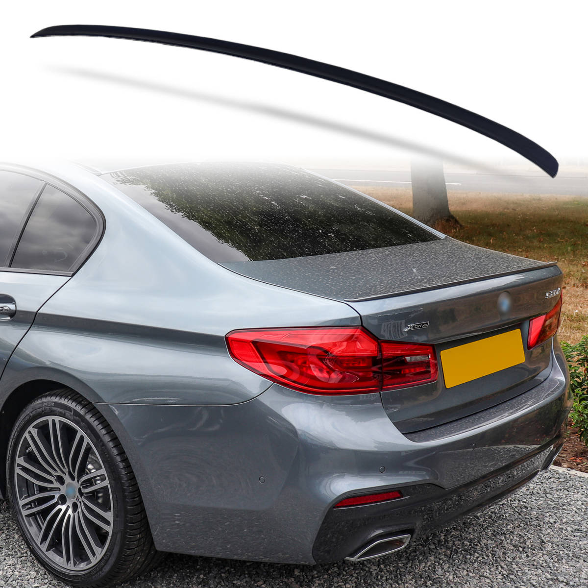 純正色塗装 ABS製 トランクスポイラー BMW用 5シリーズ G30 モデル用 M5タイプ ポン付け カラーコード:416 QTS-48248拍卖