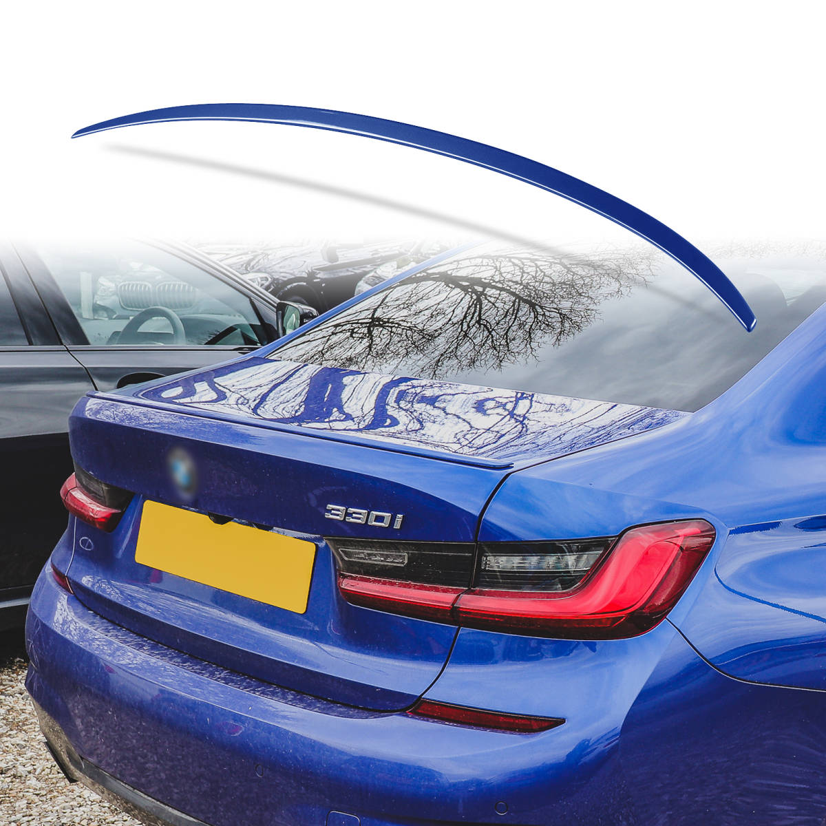 純正色塗装 ABS製 トランクスポイラー BMW用 3シリーズ G20用 セダン M3タイプ ポン付け カラーコード:C10 QTS-50076拍卖