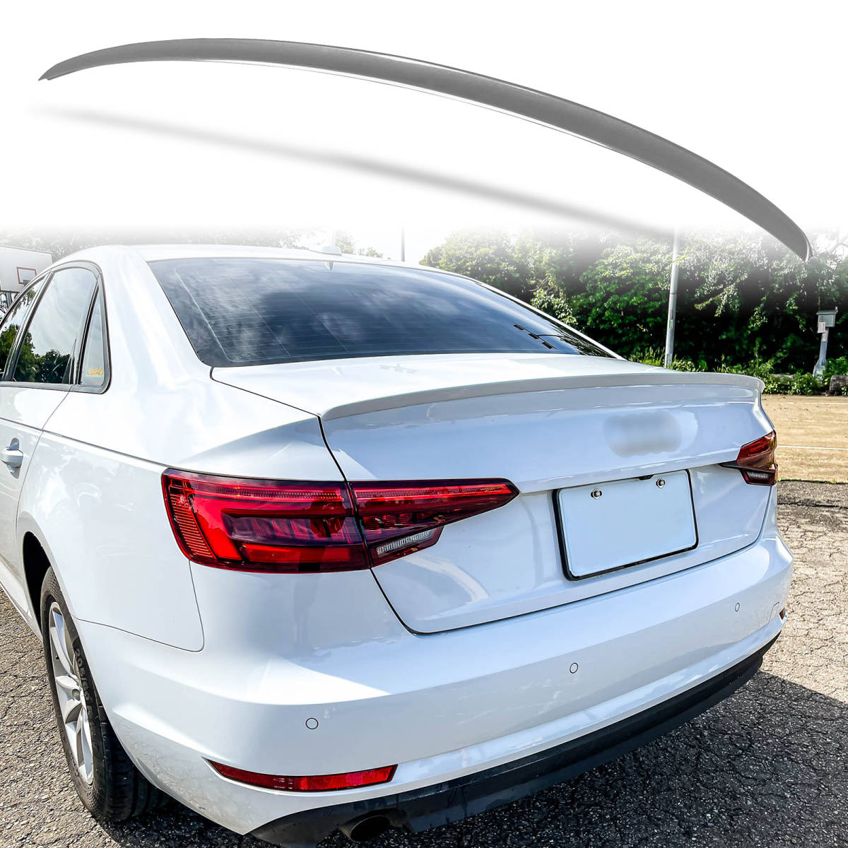 純正色塗装 ABS製 トランクスポイラー アウディ用 A4 B9 セダン用 ポン付け カラーコード:LZ7S QTS-50422拍卖