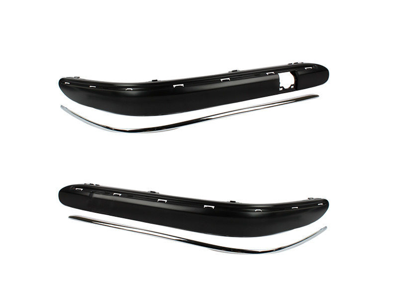 純正色塗装 メルセデスベンツ W203 Cクラス フロントバンパー モールセット カラーコード:279 QMD-29038拍卖