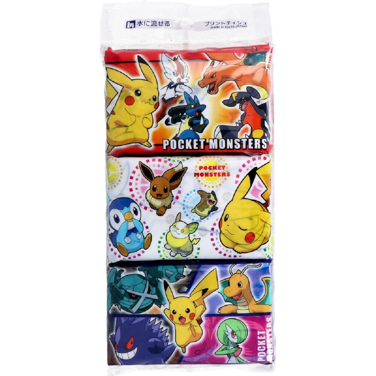 ポケットモンスター 水に流せる ポケットティシュ 16 枚(8組)×6個入拍卖