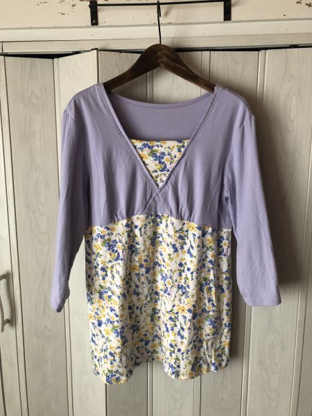 ◆just my size/花柄重ね着風チュニック/ホームウエア/3L◆p4拍卖