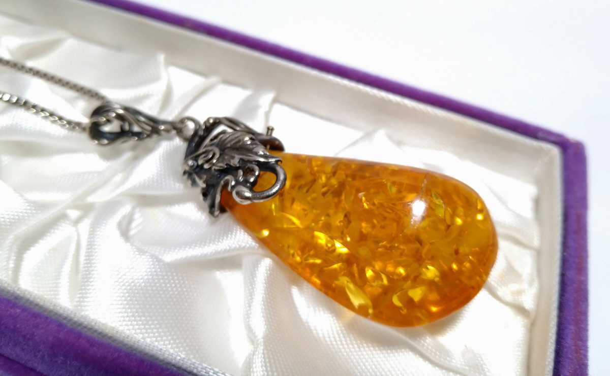 β 琥珀 アンバー ネックレス β 琥珀 こはく ペンダント拍卖