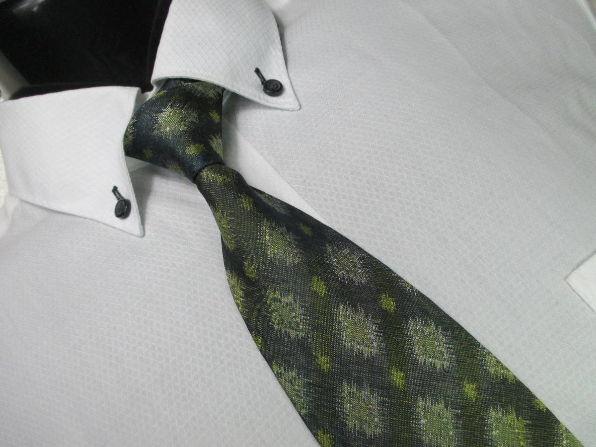 ☆ネクタイ◆プウロコヴィニク PROCHOWNICK ◆サラサラの手触り◆その他の柄・緑色系☆第26弾ブランドがいっぱい☆26-262☆拍卖