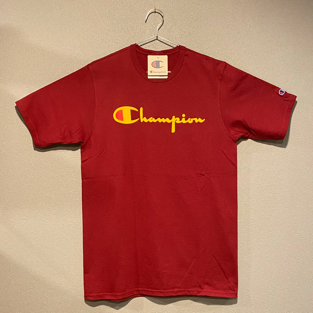 【並行輸入品】Champion ショートスリーブTシャツ サイズM HERITAGE TEE FLOCK LOGO ヘリテージ ベロアロゴ チェリーパイ CHERRY PIE拍卖