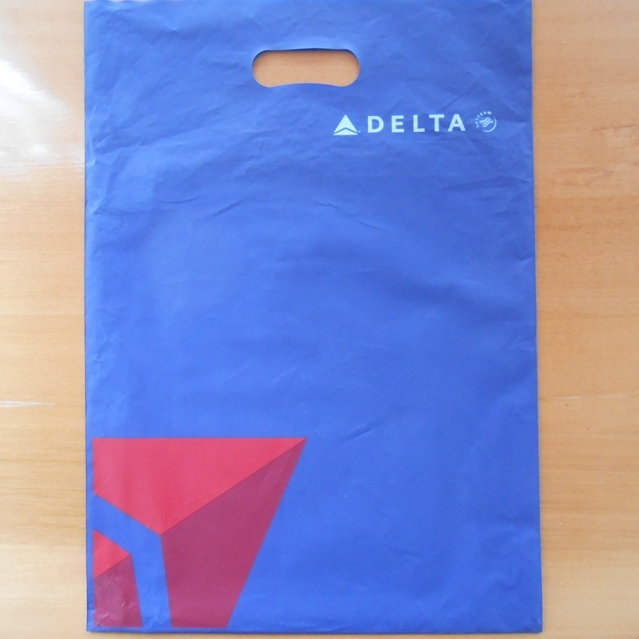 航空会社 DELTA デルタ航空 ショッパー Delta Air Lines スカイチーム 袋拍卖