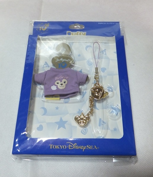 ディズニーシー 10周年 シェリーメイ 2WAYストラップ Believe ディズニーベア ダッフィー 着せ替え コスチューム拍卖
