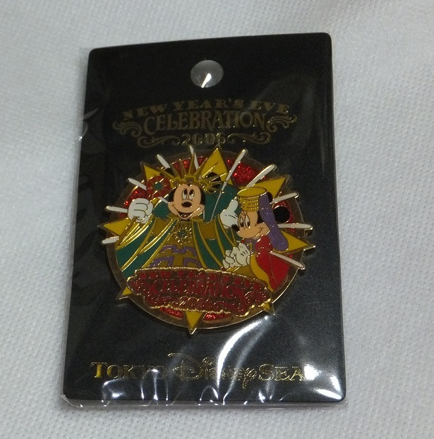 ディズニーシー ピンバッジ NEW YEAR'S EVE CELEBRATION 2006 ミッキー ミニー拍卖