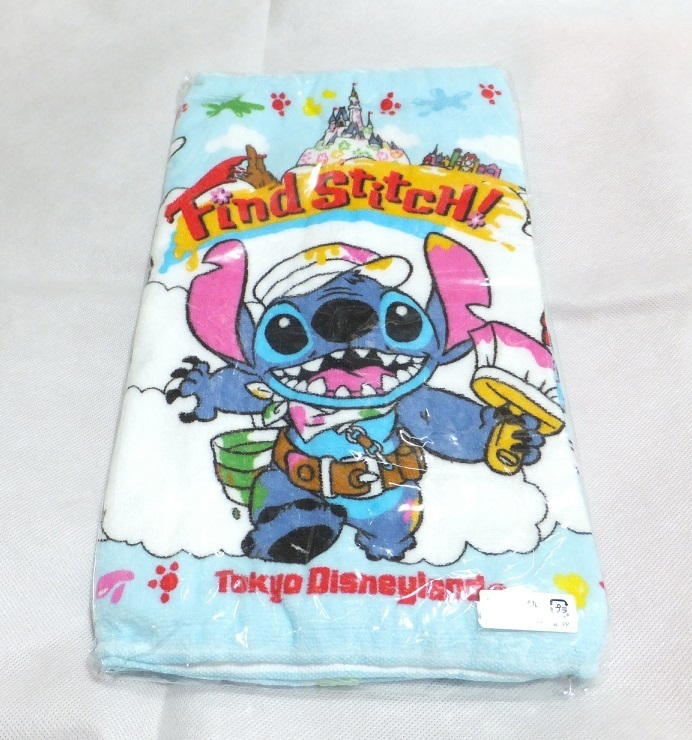 ディズニーランド フェイスタオル リロ&スティッチ スティッチのフリフリ大作戦拍卖