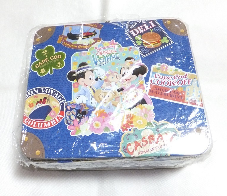 ディズニーシー スプリングヴォヤッジ トランク 缶 ディズニーベア シェリーメイ ミッキー ミニー TDS拍卖