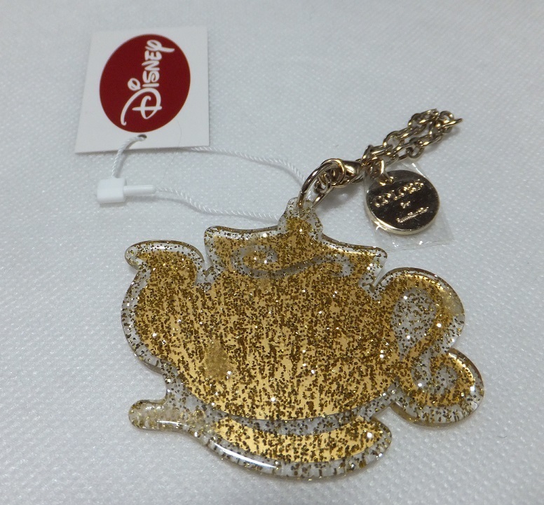 ディズニー COLORS by Jennifer Sky 美女と野獣 ミセスポット チャーム キーホルダー サマンサ拍卖