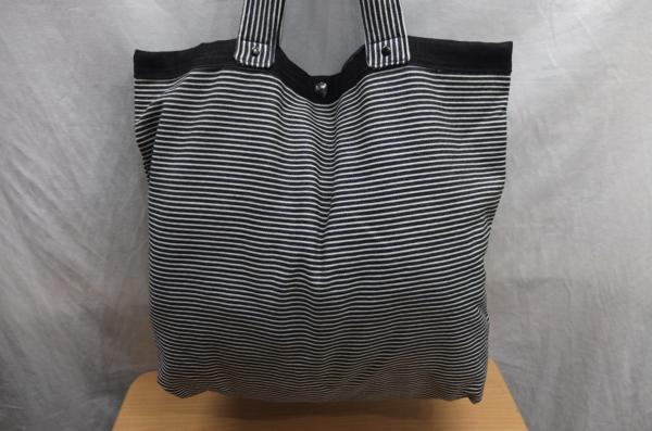★送料割引!限定品!オリジナルハンドメイド トートバッグ ソフトデニム綿布 ヒッコリーストライプ★未使用格安!拍卖