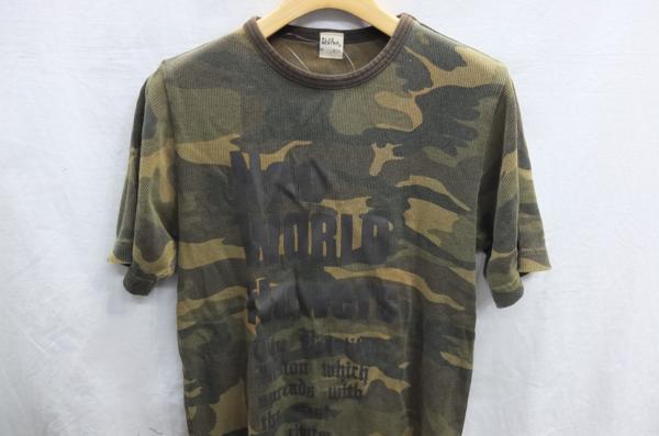 送料無料!半袖Tシャツ 綿テレコ タイトフィット L表示 M相当 迷彩 BLUE MENTRIP★未使用格安!拍卖