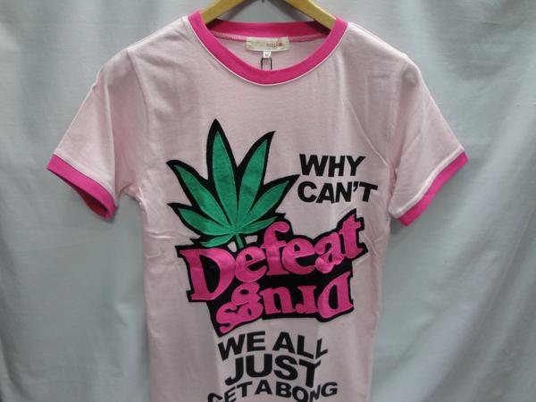 送料無料!半袖Tシャツ リンガー タイトフィット 天竺 M表示 Sサイズ相当 ピンク Place plan★未使用格安!拍卖