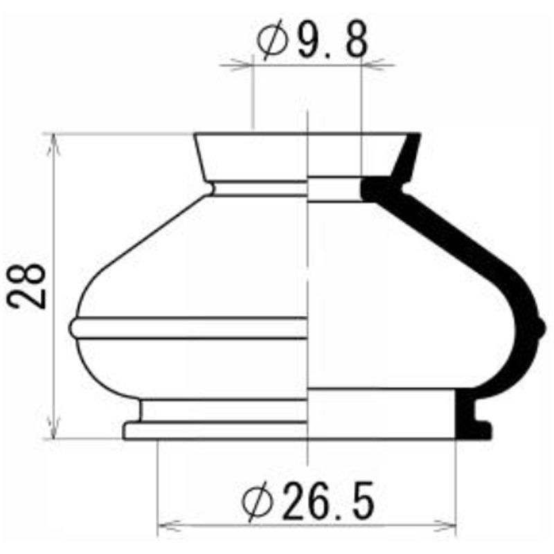 ミヤコ製 Fロアボールジョイントブーツ ポーターキャブ(PC56T 前期)拍卖