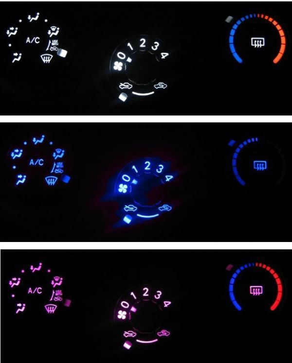 bB/QNC エアコンパネル照明LEDセット! ピンク拍卖