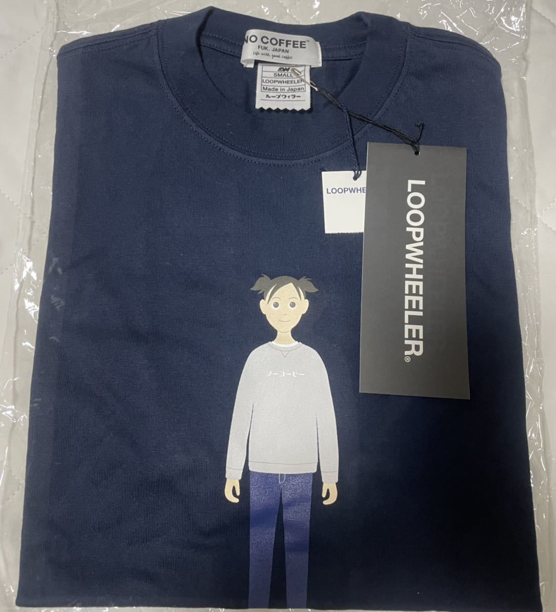 新品 NO COFFEE × LOOPWHEELER × GROOVISIONS チャッピー, Tシャツ Sサイズ ループウィラー ノーコーヒー 半袖 マリン拍卖