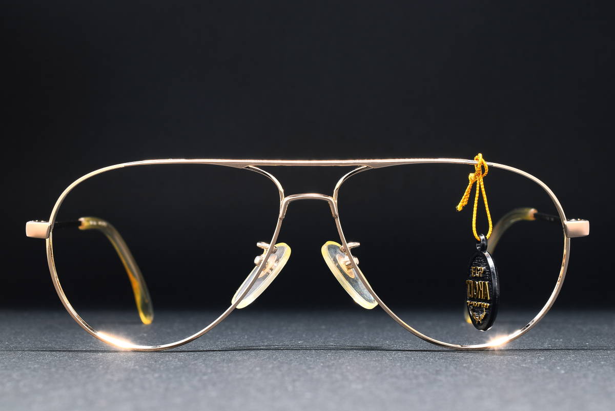 デッドストック TWO-RING YM 818 54-13 IONA GP20K アビエーター メガネ サングラス フレームツーリング眼鏡 ヴィンテージ拍卖