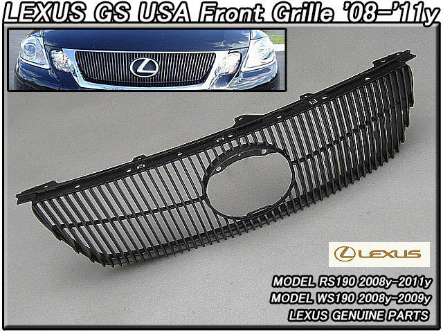 レクサスGS/LEXUS/S19#純正GS350GS460GS450h中期後期USフロントグリル(08-11yモデル)/USDM北米仕様GRS191URS190GWS191ジー.エスUSA拍卖