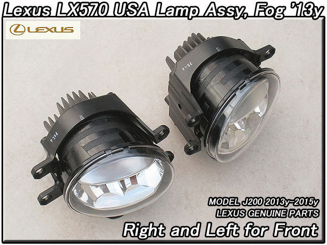 ランクルJ200/LEXUS/レクサスLX570純正USフォグランプAssy-フロント左右LED/USDM北米仕様UZJ200W米国USAランドクルーザーZX拍卖
