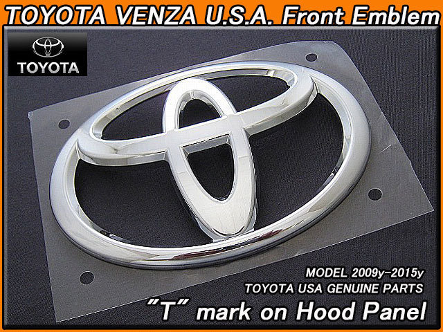 ヴェンザ/TOYOTA/トヨタVENZA純正USエンブレム-フロントTマーク(160×109mm)/USDM北米仕様ベンザ米国専売車シンボルマークUSA海外マークX拍卖