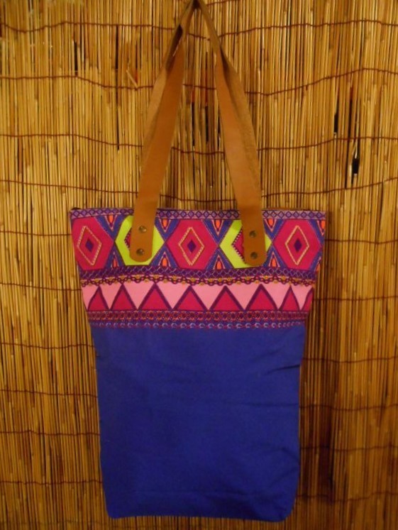 ②訳あり*男女兼用*キャンバス生地*持ち手レザー*トートバッグ拍卖