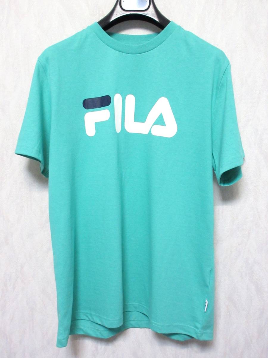 未使用 FILA フィラ Tシャツ 半袖 メンズ F 緑系 yg918拍卖