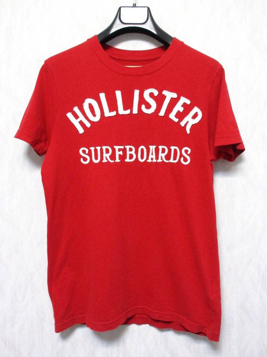 ホリスター Tシャツ 半袖 メンズ S 赤 yg920拍卖