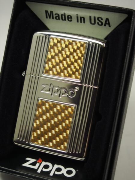 2014 Zippo カーボンファイバーCarbon Fiber 銀金#2PN-CY新品拍卖