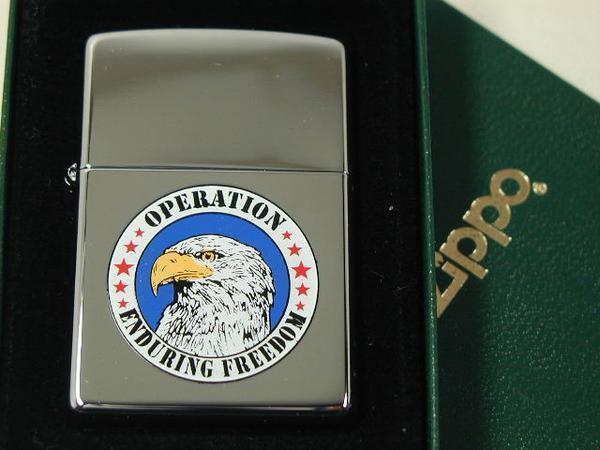 Zippo Enduring Freedom Operation 世界平和・自由 2002年 イーグル #250新品拍卖