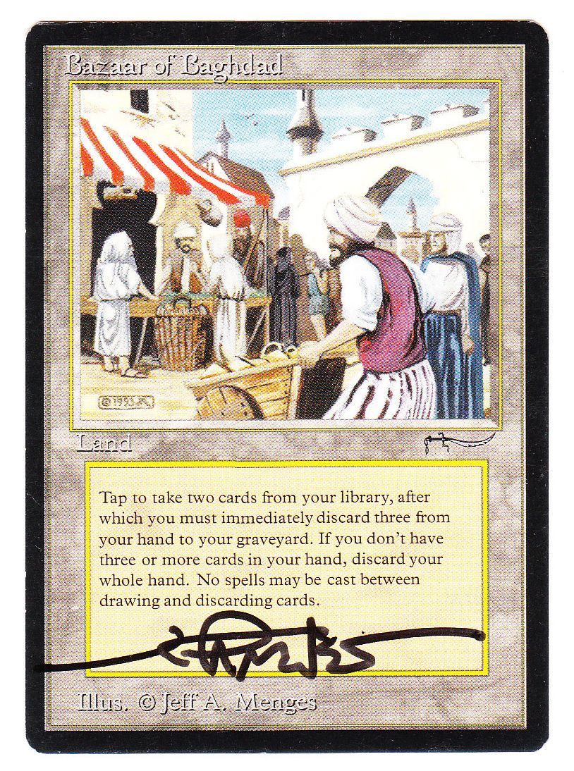 ●MTG● AN Bazaar of Baghdad(英語 サイン) その1拍卖
