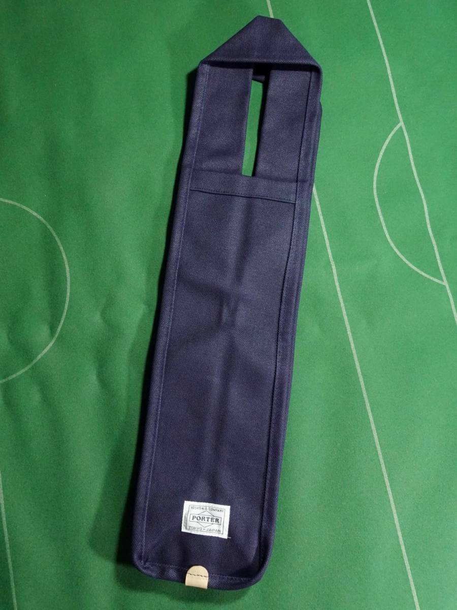 □ポーター B印YOSHIDA ポリエステルキャンバス素材 750ml ワインボトル キャリングバッグ ネイビー 未使用!!!□拍卖