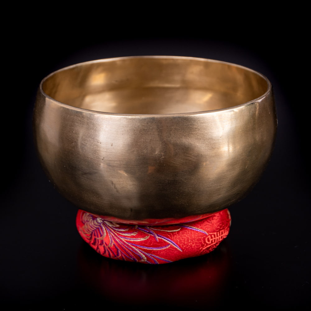 送料無料 アンティーク シンギングボウル アンティック (一点物)アンティックシンギングボウル(音階拍卖