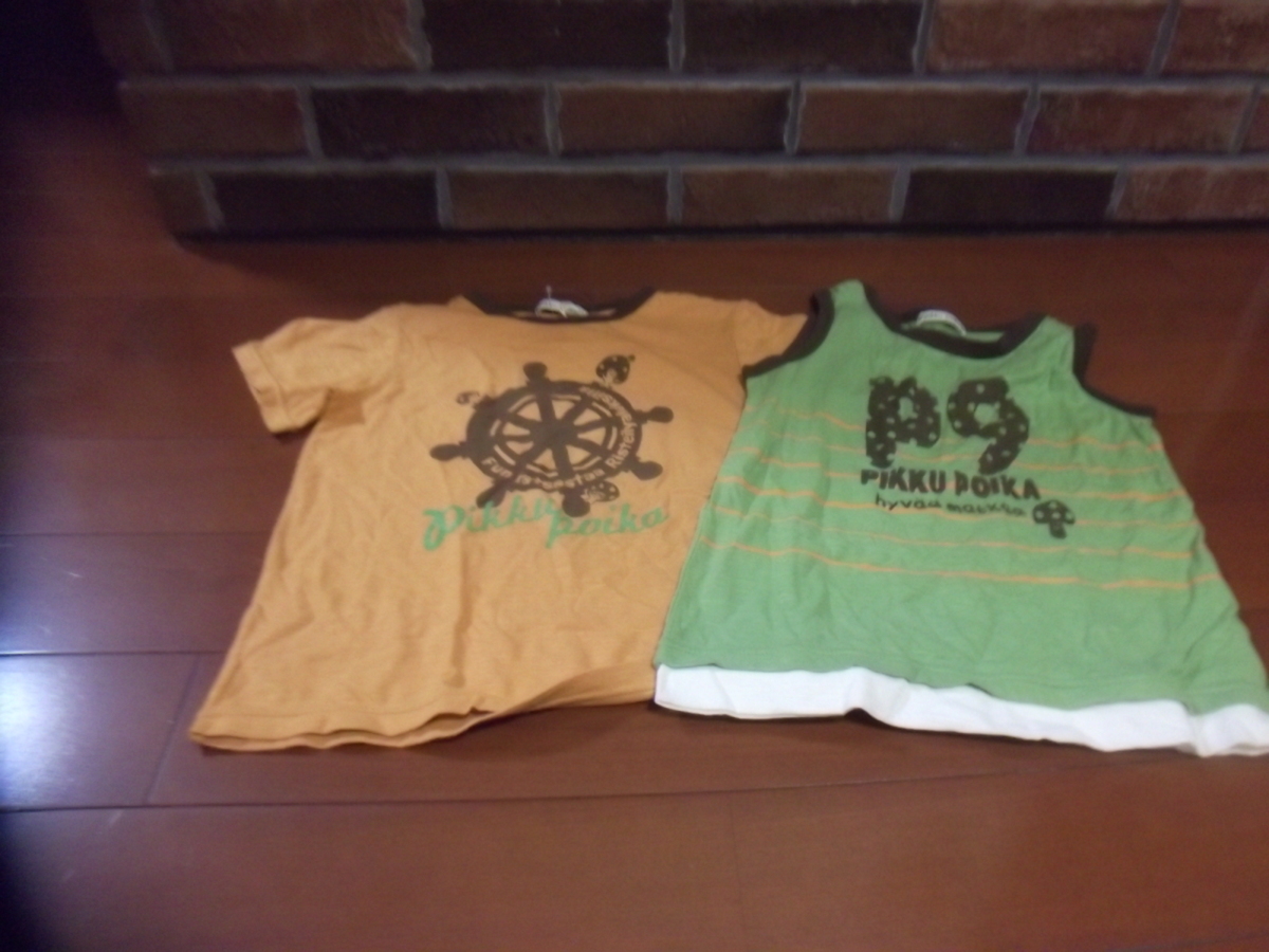 新品 pikku poika フーセンウサギ Tシャツ タンクトップ サイズ130 切手可 198円発送可 学校 幼稚園 お出かけ拍卖