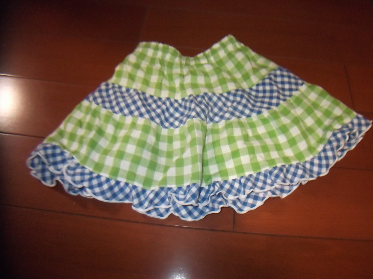 値下げ 新品 スカート チェックがかわいい サイズ95 クリックポスト発送可 切手可拍卖