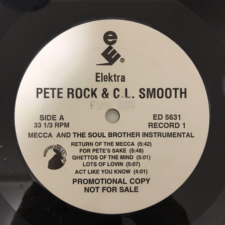 Pete Rock & C.L. Smooth - Mecca And The Soul Brother (Instrumental) (鬼レアUSオリジナル/プロモオンリー/Promo/2LP/インストアルバム)拍卖