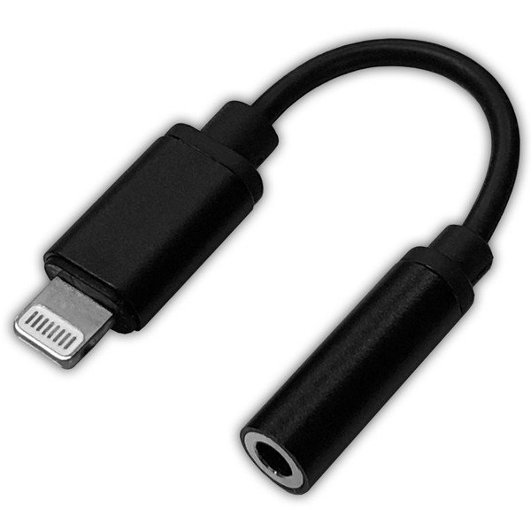 ライトニング 3.5mmヘッドフォンジャックアダプタ ブラック Apple公式認定品 HIDISC HD-LHAABK/0418拍卖