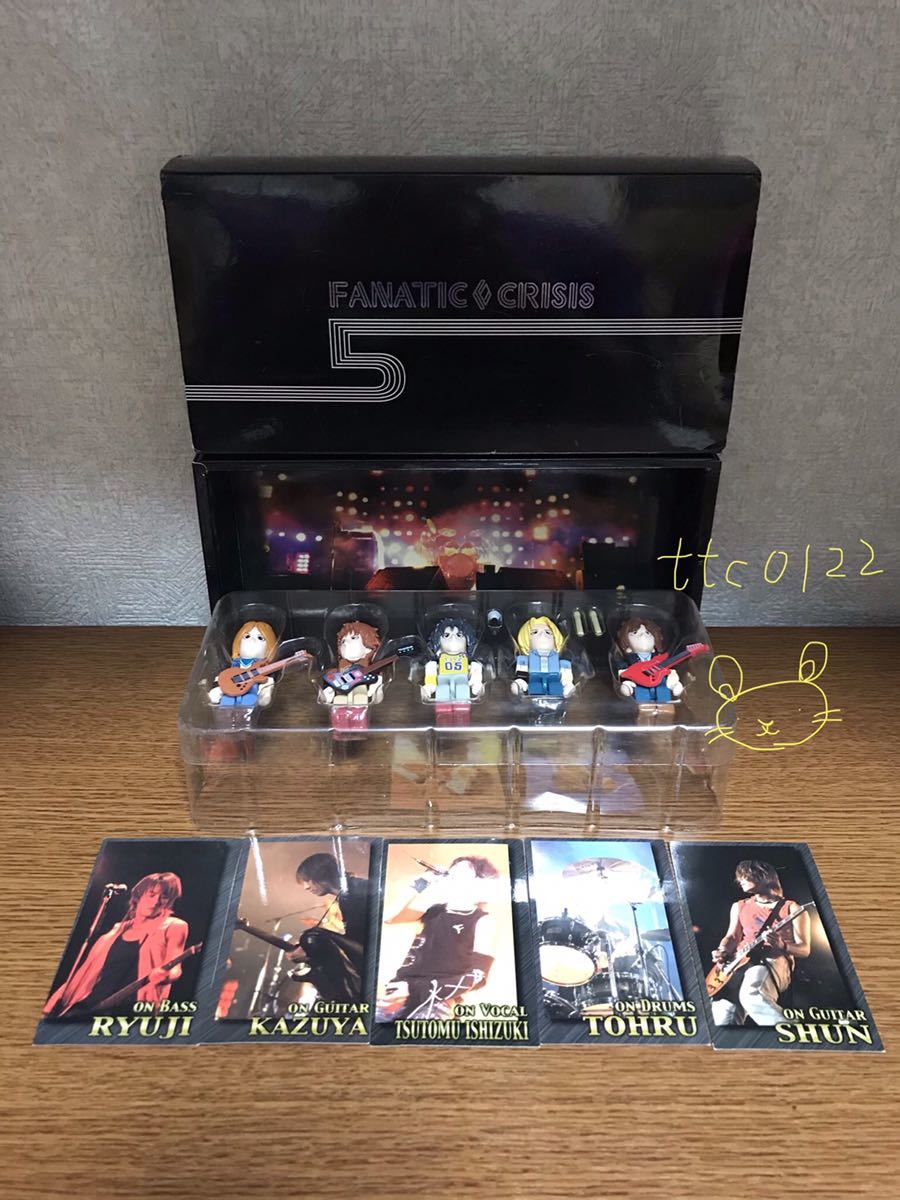 中古品 レア(希少) ヴィジュアル系ロックバンド FANATICCRISIS(ファナティッククライシス) 5(FIVE) フィギュア&カードセット 送料450円拍卖