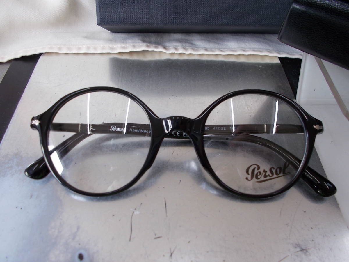 Persol ペルソール お洒落な 丸眼鏡フレーム PO3249-V-95-47拍卖