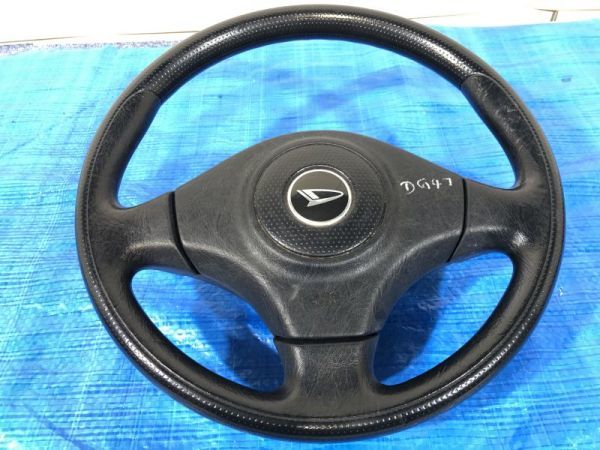 ダイハツ ミラジーノ L700S ステアリングホイール ハンドル ホーンパッド付 STEERING WHEEL ID:505拍卖
