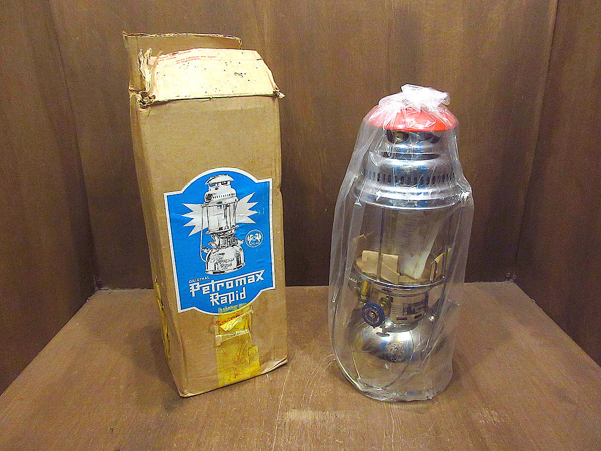 ビンテージ●DEADSTOCK Petromax Rapid 829/500CP SUPERケロシンランタン元箱付き●220611s1-otdeqpペトロマックスアウトドアキャンプ拍卖