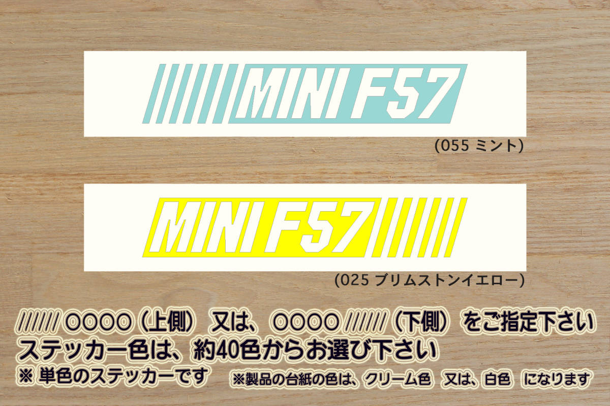 バーコード MINI F57 ステッカー MINI_COOPER_ミニ_クーパー_S_ミニ_F57_コンバーチブル_カブリオ_BMW_改_チューニング_カスタム_ZEALミニ拍卖