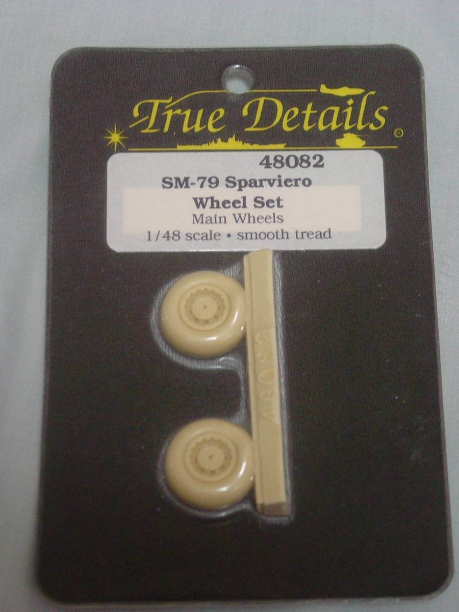 TD 1/48 イタリア空軍 SM-79 Sparviero SM.79 スパルヴィエーロ 用 レジン製 自重変形タイヤ True Details 48082 Savoia-Marchetti拍卖