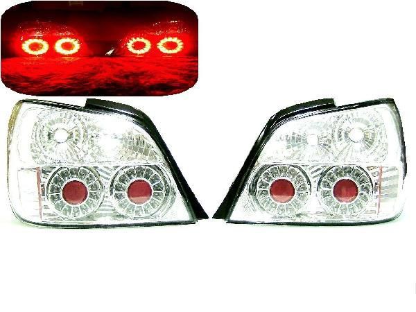 スバル インプレッサー WRX GD系 クリスタルクロームメッキ LED テールランプ 左右 テールライト リア クリア 01y - 02y拍卖