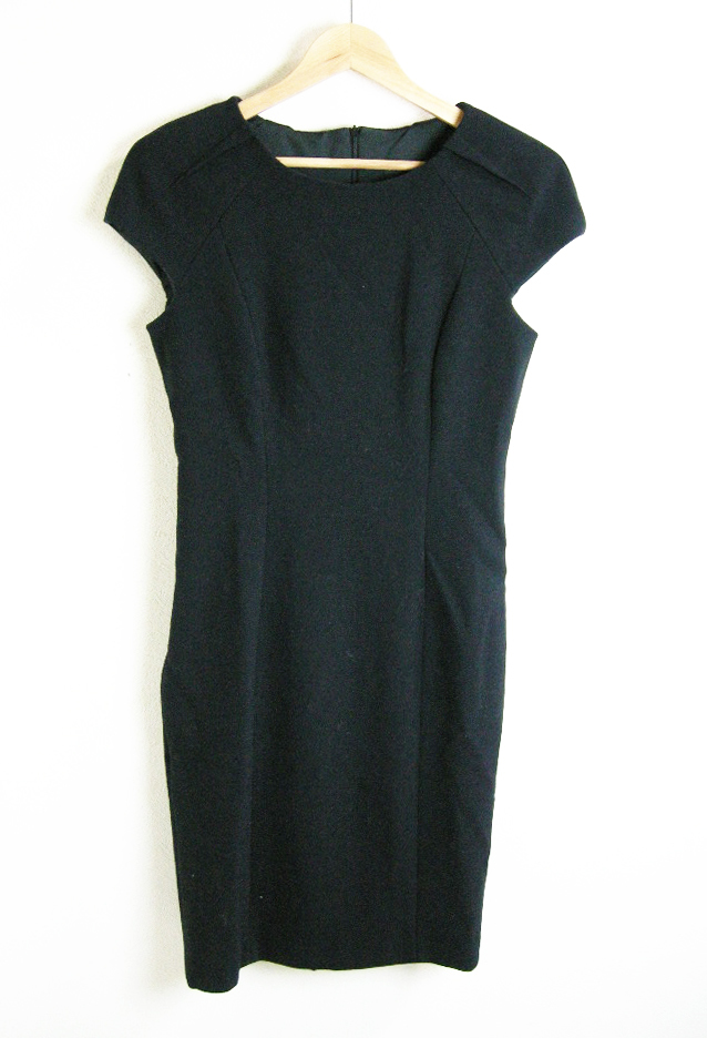 ■ZARA【ザラ】黒 厚手 ノースリーブ ワンピース L拍卖