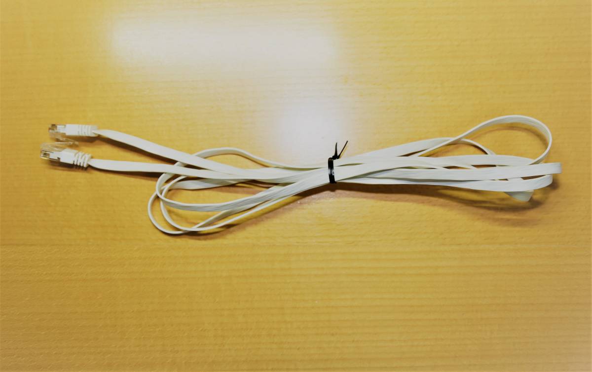 【長期保管品】平型LANケーブル 2.0m(実測210cm)拍卖