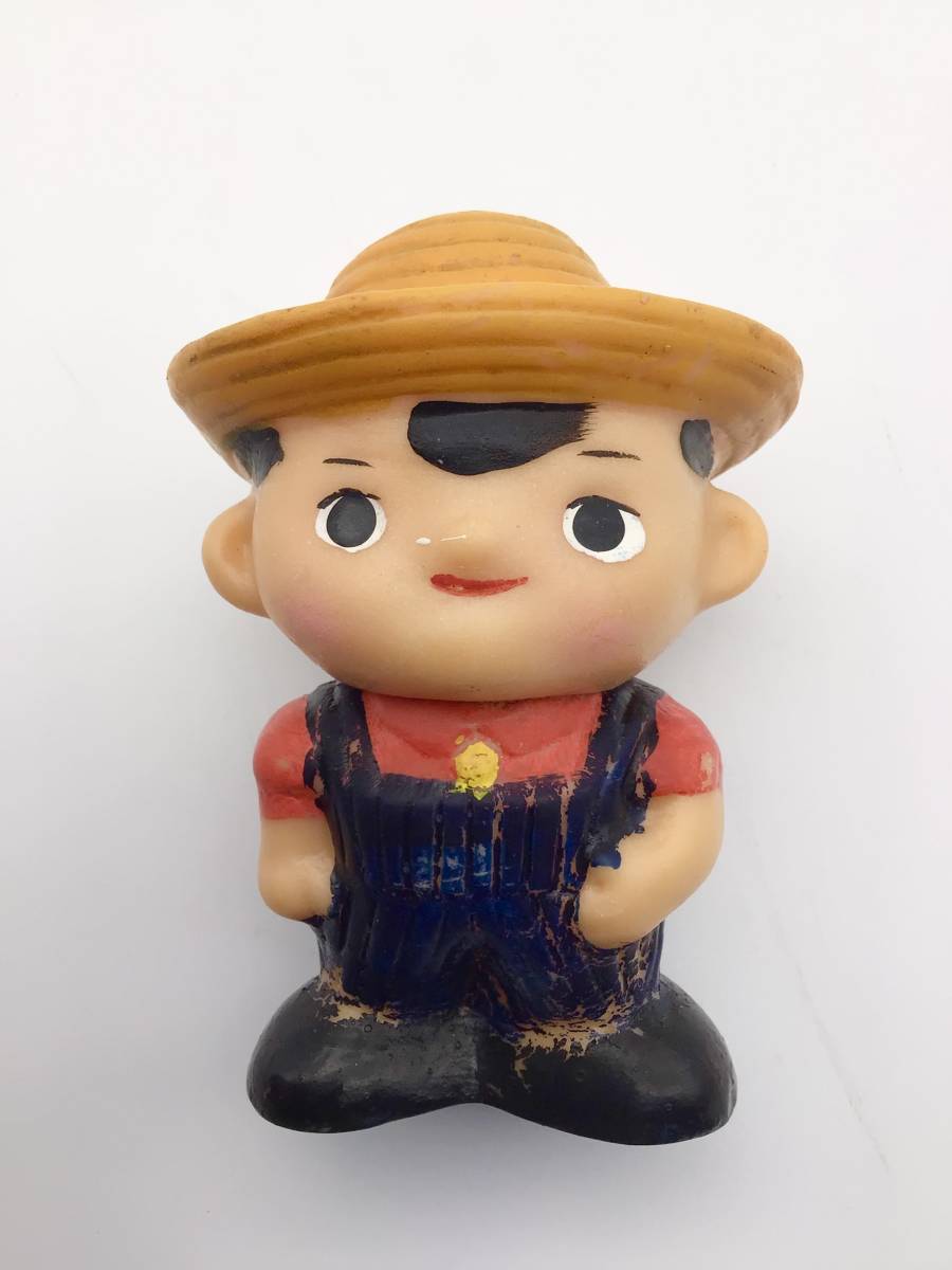 ◆◇北洋相互銀行 貯金箱 男の子 ソフビ 人形■ノベルティ 昭和レトロ 当時物 ヴィンテージ ◇◆拍卖