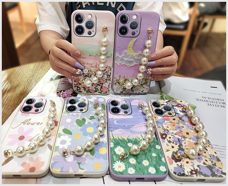 iPhone 13 ケース iPhone13 カバー アイフォン13 ケース Apple 6.1インチ スマホケース 保護 背面カバー TPUソフトケース パール オシャレ拍卖