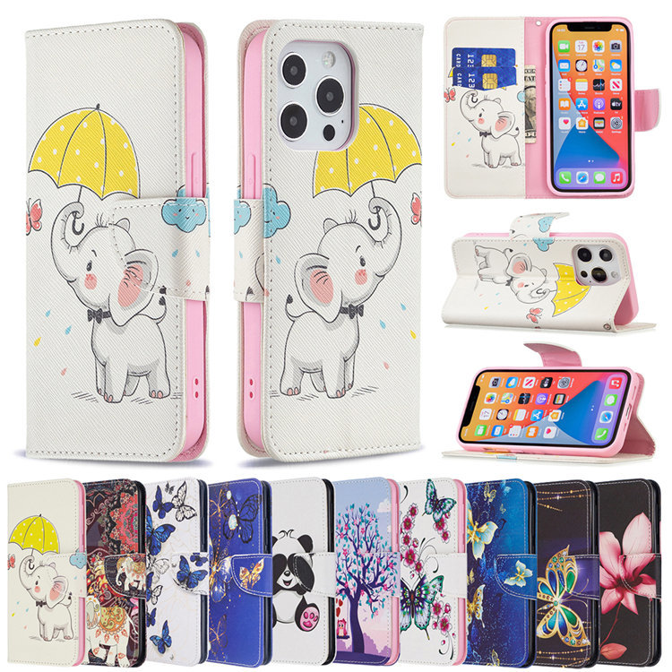 iPhone 13 ケース iPhone13 カバー アイフォン13 ケース Apple 6.1インチ スマホケース 保護カバー 手帳型 tpu カード収納 蝶 かわいい拍卖