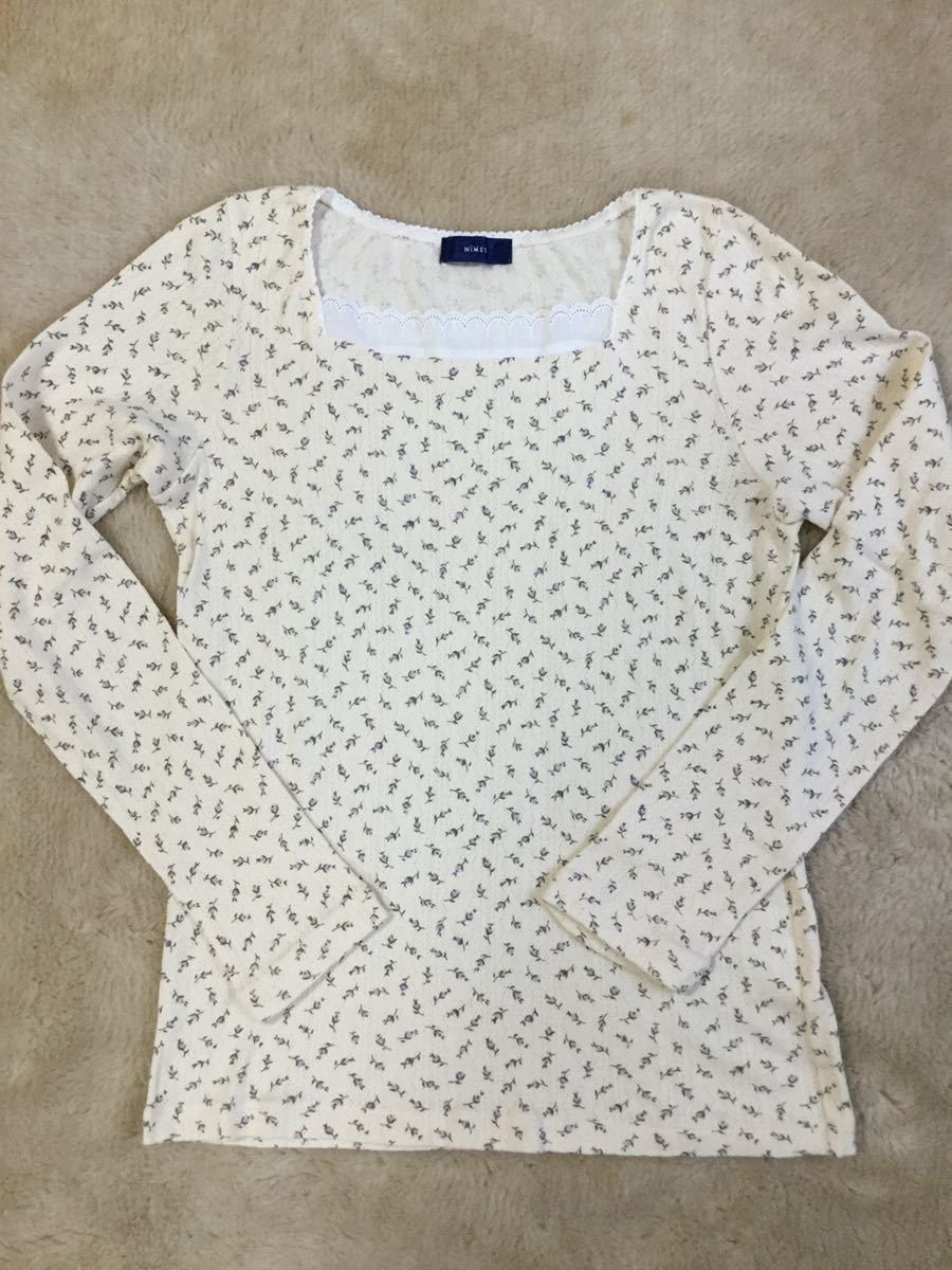 新品未使用NIMES 小花柄長袖カットソー拍卖